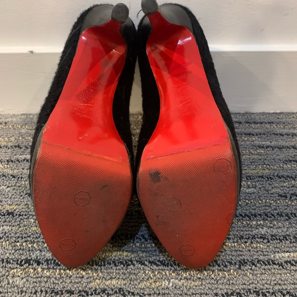 Authentic Black fur Christian Louboutin!